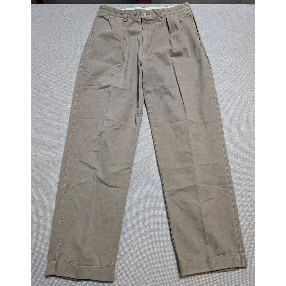 Polo Ralph Lauren Chino Mens Pants Andrew Pant Khaki 32x31 Relaxed Pleated W34